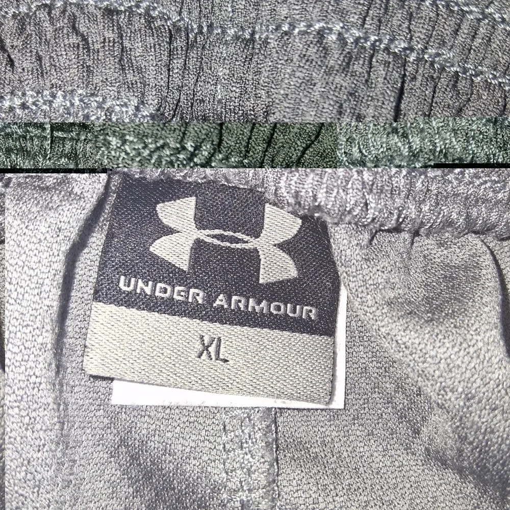 Under Armour Mens XL HeatGear Loose Fit Gray Woven Track Pants XL